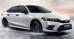 Honda Civic 2022 màu trắng ngọc trai.