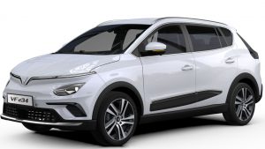 Xe ô tô điện Vinfast VF e34 màu trắng